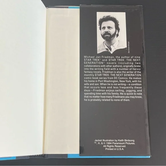 Star Trek Next Generation All Good Things Friedman First Edition 1994 - Picture 12 of 12